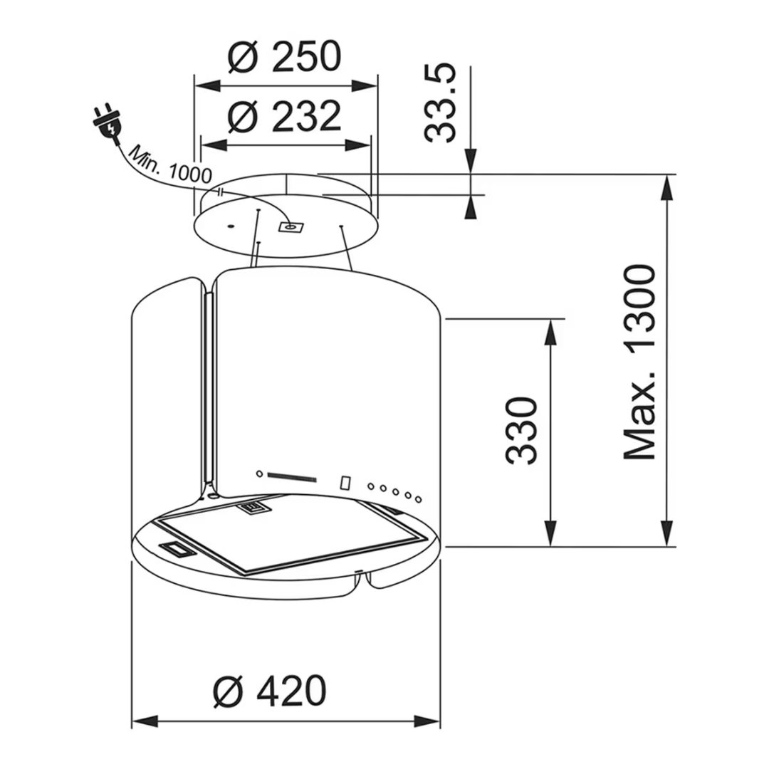 Campana colgante Smart FSMS F42 SS ACERO Franke - 3450654870 - Imagen 3