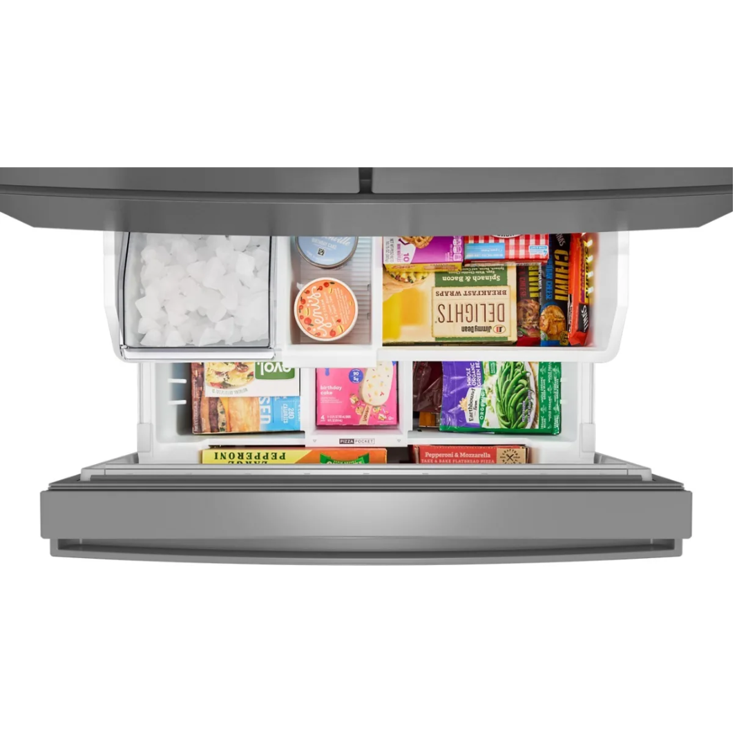 Refrigerador Whirlpool® de 30 pies cúbicos con puerta francesa y capacidad familiar, con cajón de temperatura flexible Whirlpool - WRMF3336SZ - Imagen 3