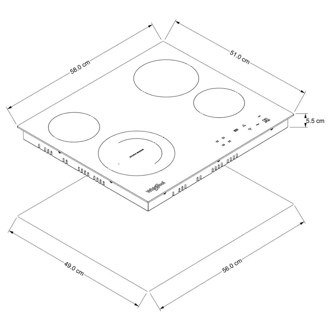 Parrilla Eléctrica 24" Whirlpool - WEC5240B - Imagen 5